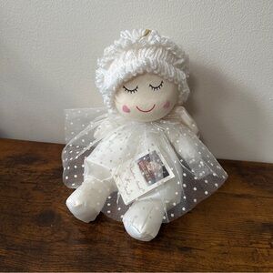 Vintage Dolmax Wind-Up Musical Angel Plush Doll Love Story Tune Taiwan Cute